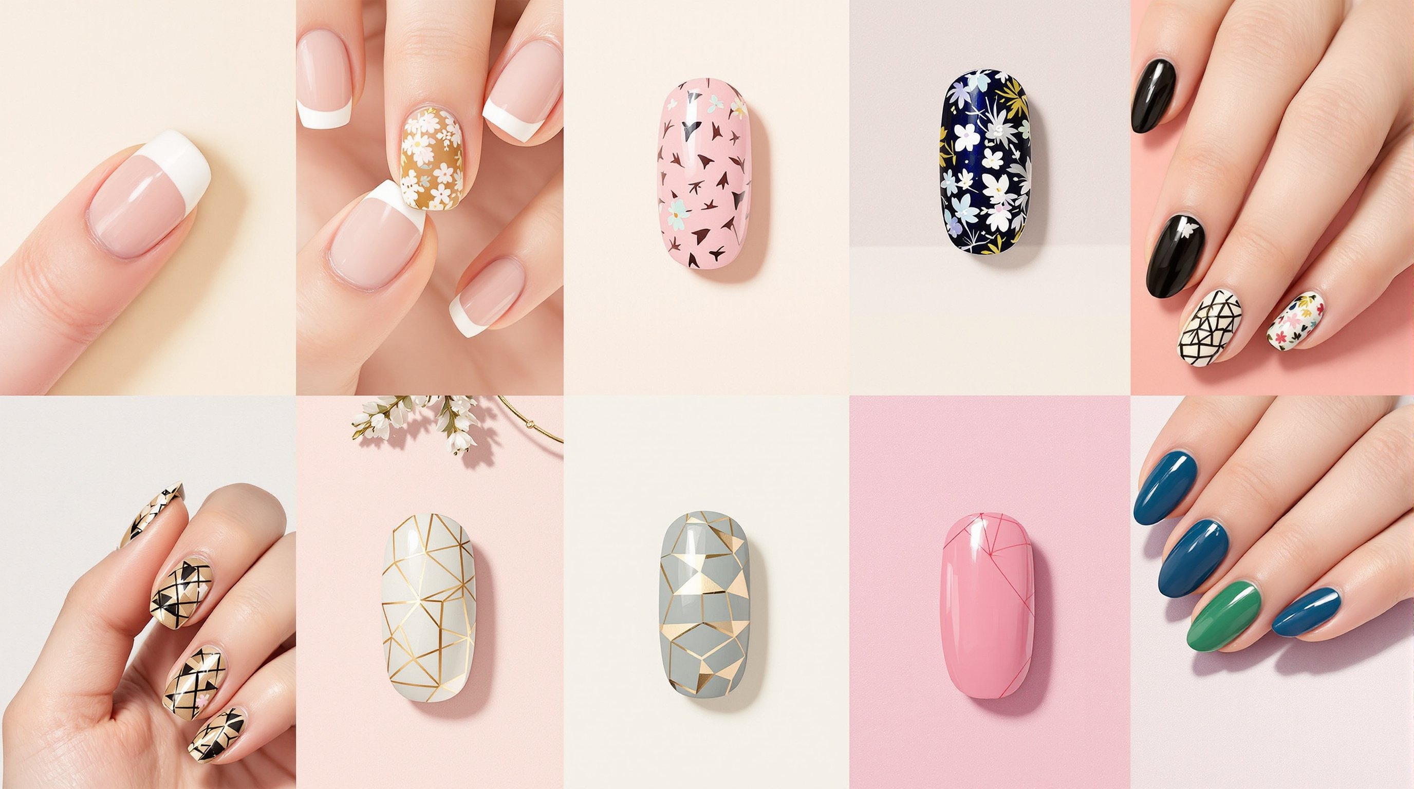 Collection of luxury nail designs